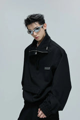 Minimalist Zip Utility Sweatshirt