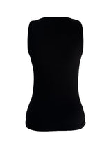 サイレント シンボル アイレット ノースリーブ (black)