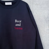 OneDrop Beer and Sauna 刺繍logo sweat