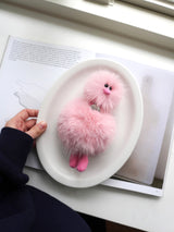 Cosymosy Ugly Bird Keyring - Peach