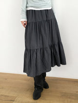 Banding check cancan skirt