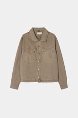 Dyeing Crop Trucker Jacket (No.851)