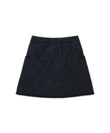 Women’s Quilted Wrap Mini Skirt Dark Navy