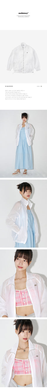 ウィンドジップアップジャケット (WHITE)