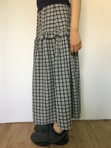 Cozy Check Long Skirt (2color)