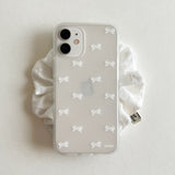 romantic ribbon translucent jelly phone case