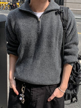 Mer Highneck Half Zip-up