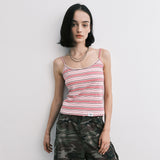 stripe sleeveless (pink)
