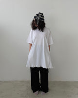 Ruffle Boxy Pocket Tee