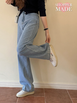 [SHOPPERMADE] オシャレデニムパンツ
