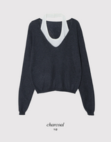 #RB Halter Neck Layered Loose Knit (5color)