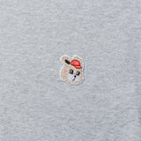 WITTY BUNNY ワッペンTシャツ [MELANGE GRAY]