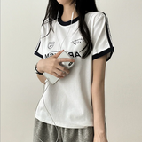リッパートラックラインカラー半袖Tシャツ
