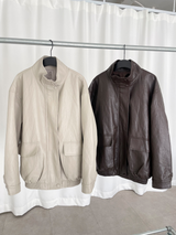 soft leather jumper