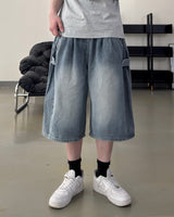 Dera Side Snap Bermuda Denim Pants