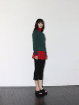 ラブユーソングスリーブT (NAVY & GREEN)