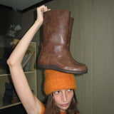 Keen 0005-1. Rubber Sole Mid-Leg Boots - 3colors