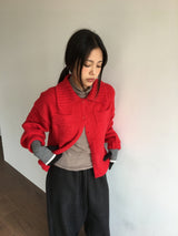 Dean Boucle Collar Cardigan (4 Colors)