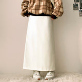 En Back Open Banding Long Skirt