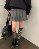 [ORIGINAL] Heron Check Pleated Skirt