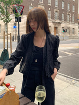 [MADE] Shimiz Dotted Puff Blouse