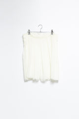 see-through cutting pleats skirt(3colors)