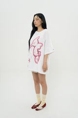 シーホース ボクシーTシャツ ホワイト