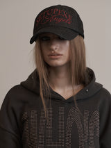 BLACK DENIM BALLCAP BLACK