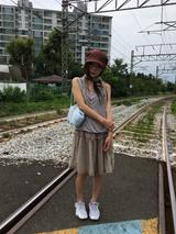 Breeze Frill Midi Skirt (2color)