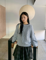 TL Wool Cable Round Knit