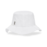 VA Stud Frill Bucket Hat / White