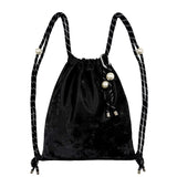 Rope Keyring Gym Sack [Black Beads]