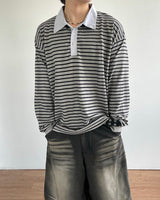 Wash Stripe Pique T-shirt