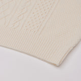 カシミアブレンディドケーブルニット WHITE