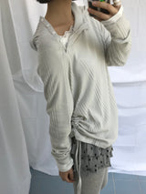 Lenny Shirring High-Neck Knitwear