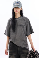 California dirty pigment washed t-shirt