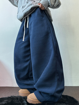 テディフリース🤎🐻 S-L🧸3サイズ ロングワイドヒーターパンツ 🤎💙💚3COLOR
