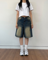ADYダメージバミューダショートパンツ2C