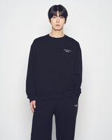 25FW ベーシックロゴナッピングスウェットシャツ ブラック