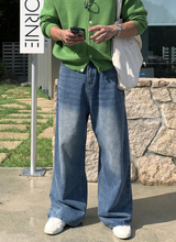 St. カットウォッシングセミバルーンワイドデニムパンツ