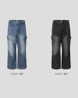 Baren Dart Wide Cargo Jeans