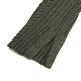 RIBBED OFF-SHOULDER KNIT(CHARCOAL KHAKI)