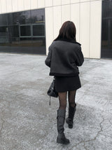 [Belt Set] Ropan Wool Mini Belt Skirt