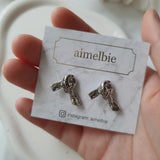 [Aespa Giselle, NMIXX Haewon Piercing] Vintage Knot Piercing - Silver