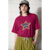 タイダイ スター ロゴ Tシャツ / MAGENTA