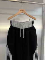 Sagging wide track pants