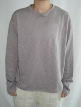 Vintage Slub Loop Henley Neck Long Sleeve T-Shirt(3c)