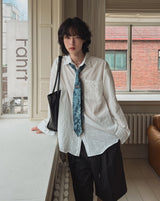 Nation seersucker overfit shirt