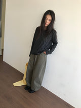 バーティカルバルーンワイドパンツ(2color)
