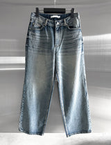 (Unisex) Lumen Double Pocket Washed Denim